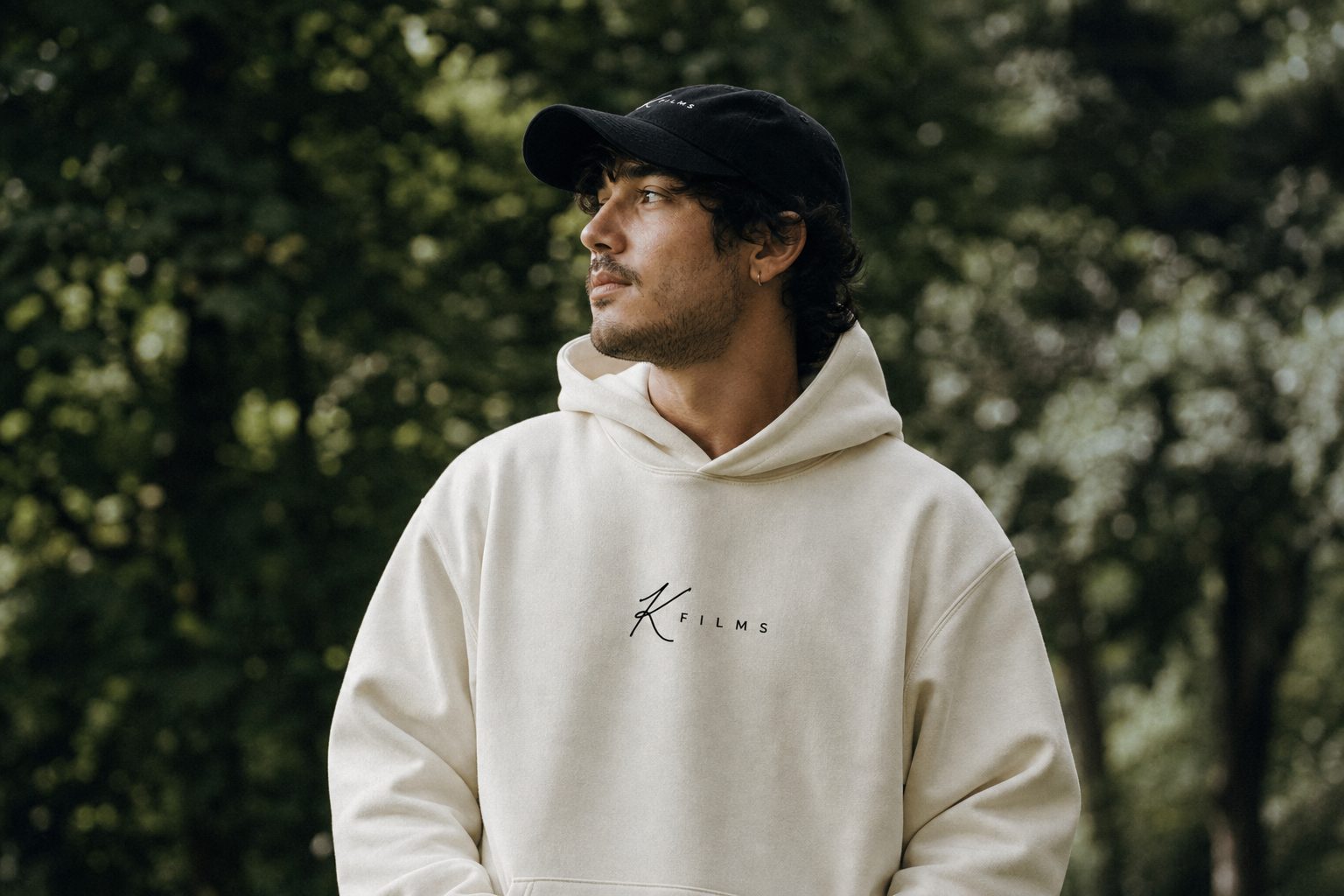 Different Path Hoodie in Cream
