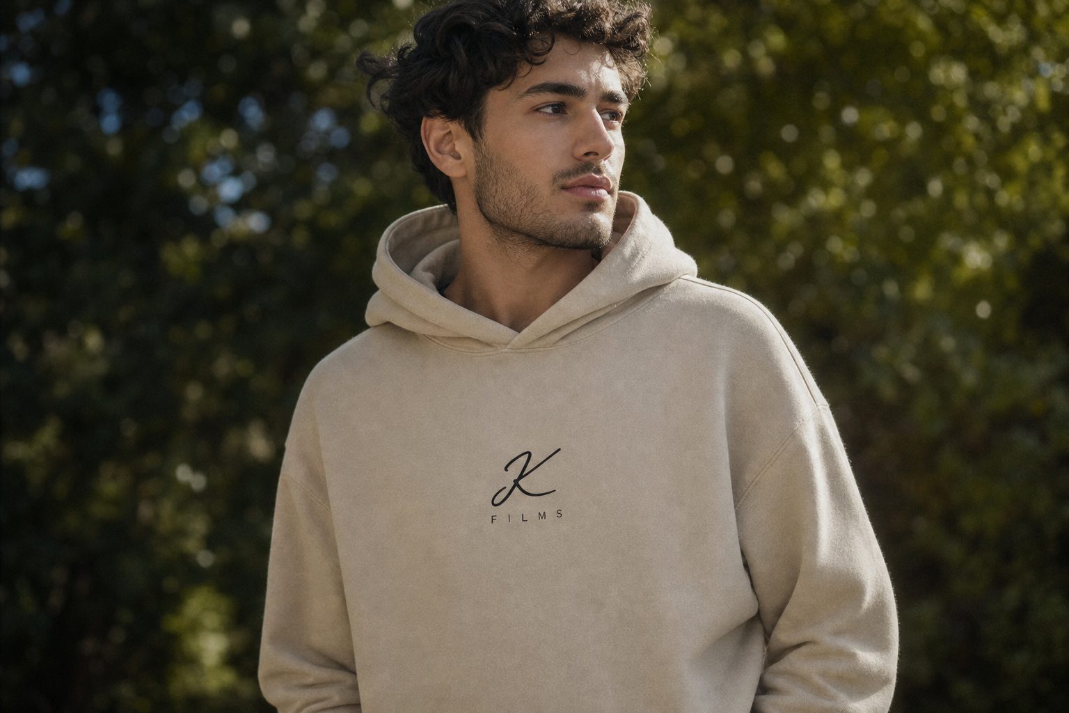 Direction Hoodie in Sand